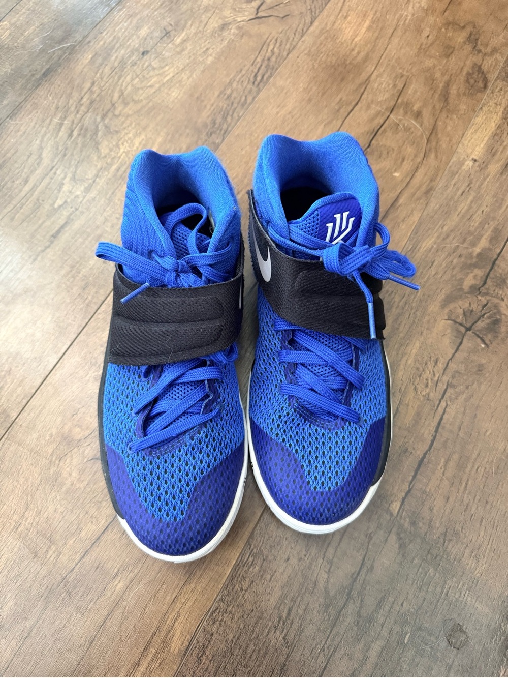 Nike Kids Royal Blue and Black High-Top Sneakers